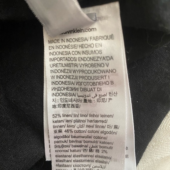 Calvin Klein Black Casual Button Down Shirt - Picture 5 of 9